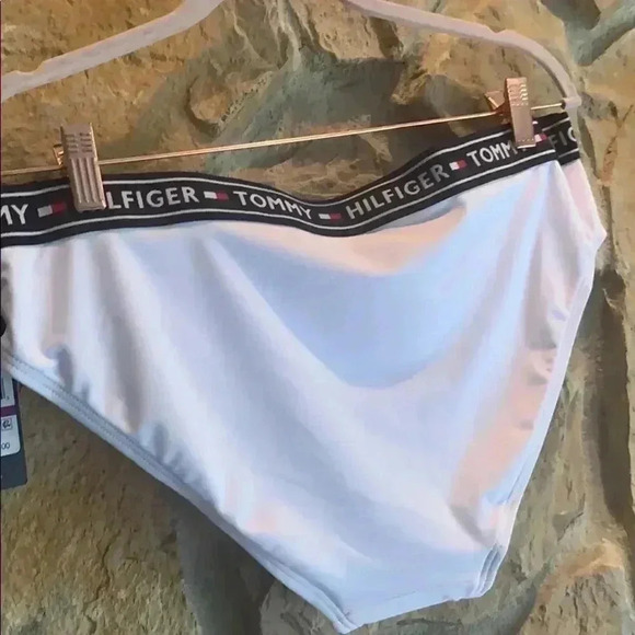 Tommy Hilfiger White & Blue Bikini Bottoms - Picture 8 of 8